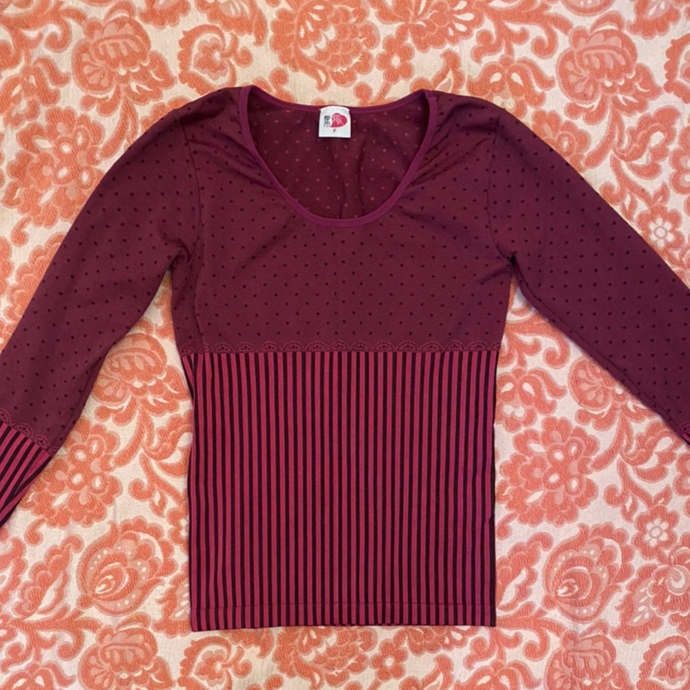 Pink patterned top